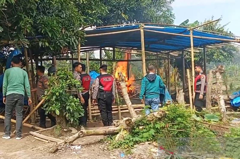 TNI-Polri bongkar lokasi perjudian sabung ayam di Gowa TNI-Polri bongkar lokasi perjudian sabung ayam di Gowa
