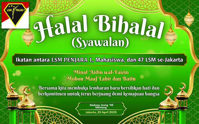 LSM Penjara 1 inisisasi penyelenggaraan Syawalan Halal Bihalal Akbar