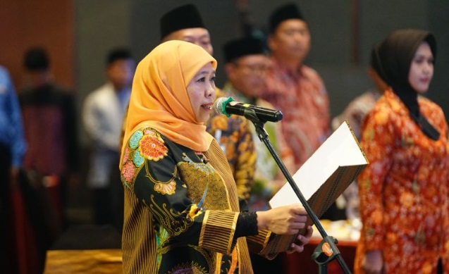 Khofifah optimistis ekonomi pesantren kian tangguh lewat Eko-Tren OPOP Khofifah optimistis ekonomi pesantren kian tangguh lewat Eko-Tren OPOP