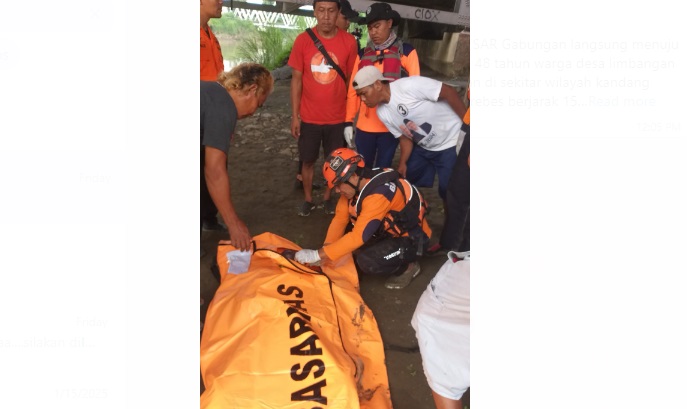 Korban tenggelam di Kali Pemali Brebes kembali ditemukan di SAR gabungan Korban tenggelam di Kali Pemali Brebes kembali ditemukan di SAR gabungan