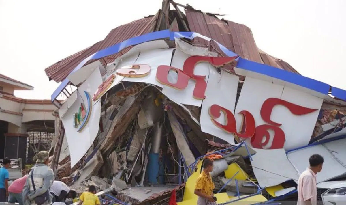 Korban meninggal gempa Myanmar capai 3.301 orang
