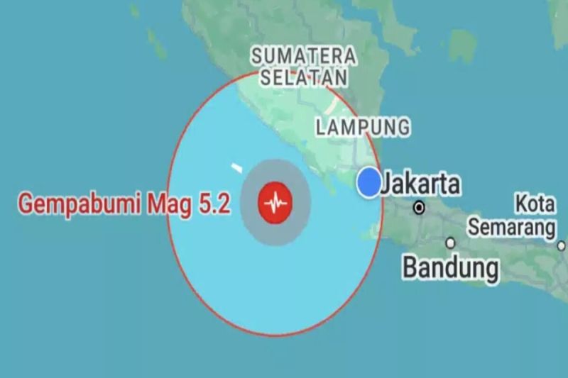 Pesisir Barat Lampung diguncang gempa 5,2 magnitudo Pesisir Barat Lampung diguncang gempa 5,2 magnitudo
