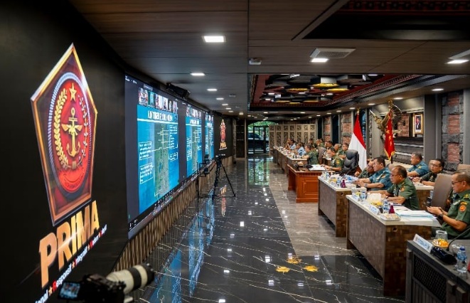 Panglima TNI pantau Satgas TNI MONUSCO di wilayah tugas melalui vicon Panglima TNI pantau Satgas TNI MONUSCO di wilayah tugas melalui vicon
