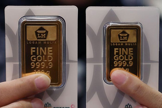 Harga emas Antam melonjak jadi Rp1,692 juta per gram Harga emas Antam melonjak jadi Rp1,692 juta per gram