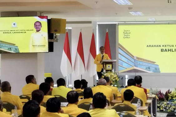 Bahlil di Rakernas Golkar sentil Ketua Komisi XII soal polemik LPG Bahlil di Rakernas Golkar sentil Ketua Komisi XII soal polemik LPG