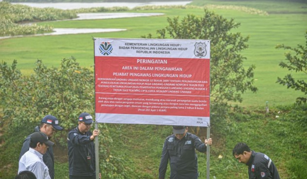 Temukan pelanggaran, KLH segel dan hentikan pembangunan di KEK Lido Temukan pelanggaran, KLH segel dan hentikan pembangunan di KEK Lido