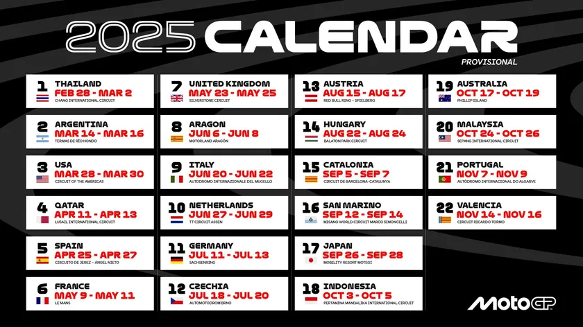 Kalender MotoGP musim 2025
