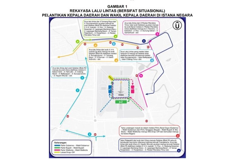 Dishub DKI ancam derek kendaraan parkir liar di Monas Dishub DKI ancam derek kendaraan parkir liar di Monas