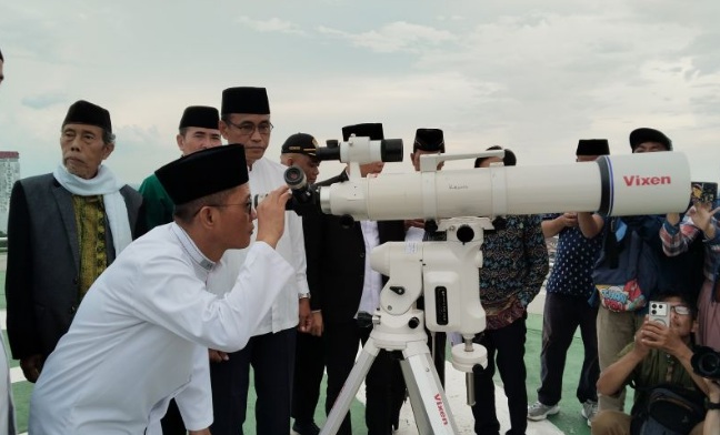 Rukyat hilal awal Ramadhan 1446 Hijriah di Palembang terkendala cuaca Rukyat hilal awal Ramadhan 1446 Hijriah di Palembang terkendala cuaca