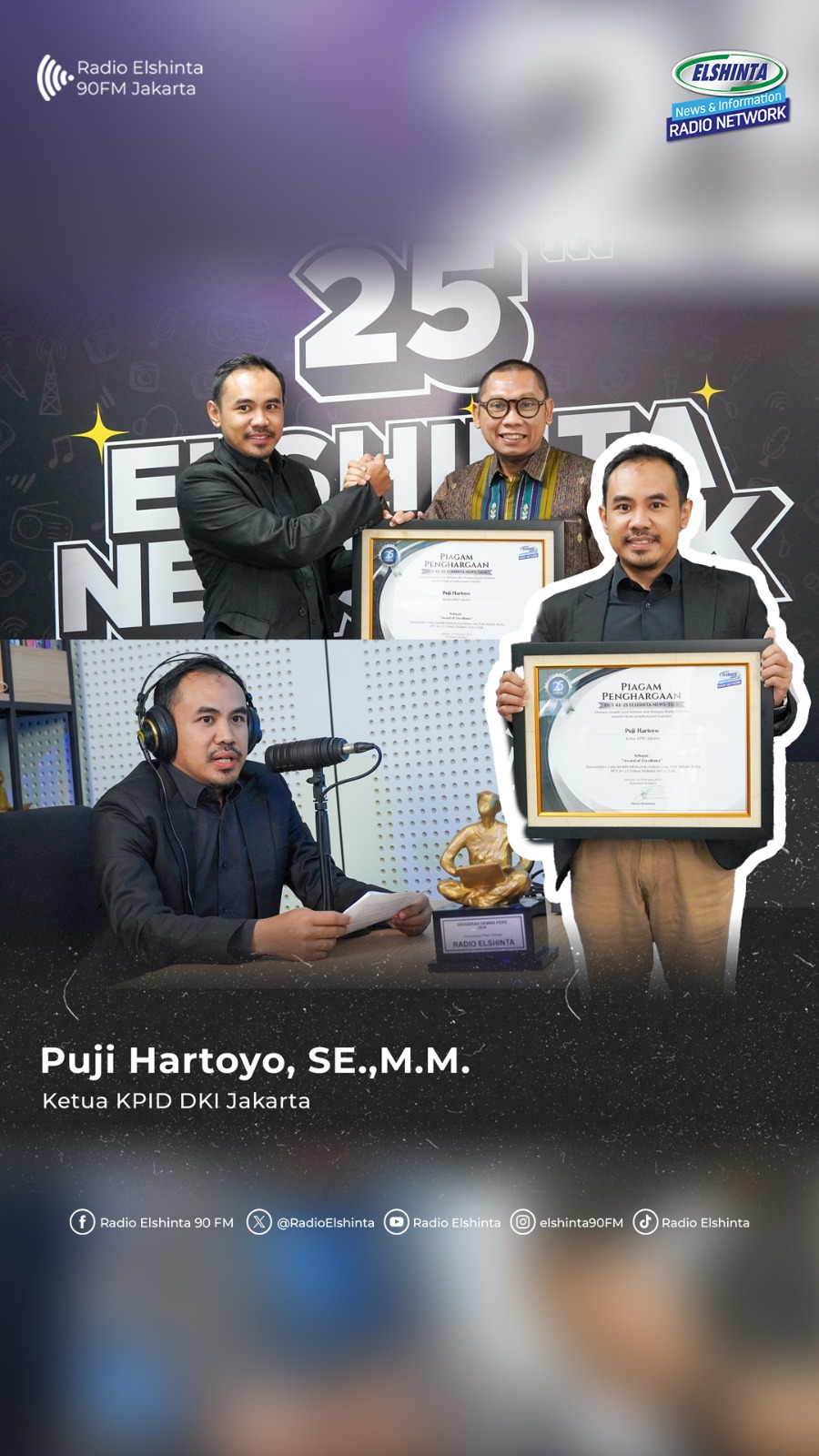 Puji Hartoyo selaku Ketua KPID DKI Jakarta sambangi studio podcast Elshinta Puji Hartoyo selaku Ketua KPID DKI Jakarta sambangi studio podcast Elshinta
