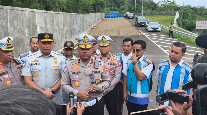 Kakorlantas cek jalur mudik Lebaran 2025 di Tol Cipularang