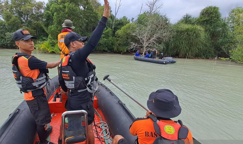 Tim SAR Pangkalpinang cari bocah diserang buaya di Muara Pangkalbalam