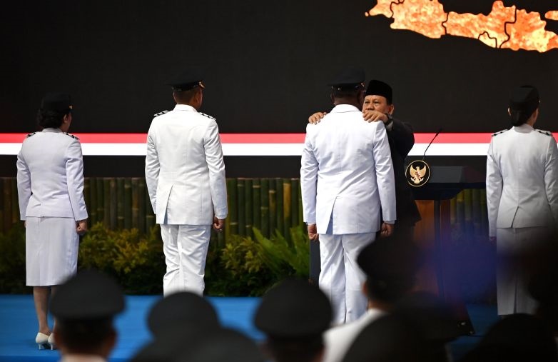 Prabowo lantik serentak 961 kepala daerah di Istana Kepresidenan