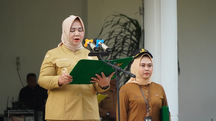 Wabup Langkat pimpin apel perdana usai dilantik Presiden Wabup Langkat pimpin apel perdana usai dilantik Presiden