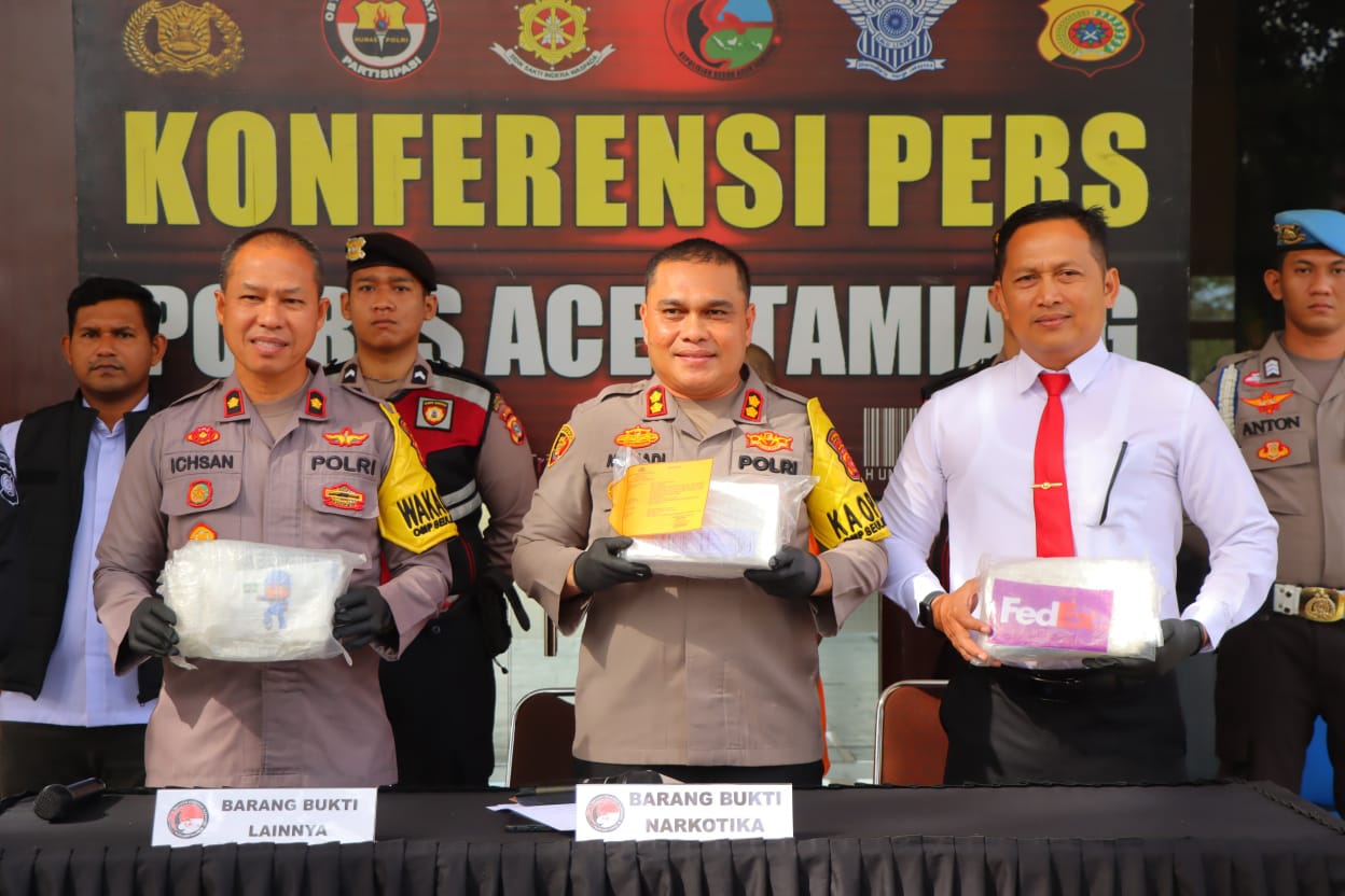 Polres Aceh Tamiang amankan narkotika jenis kokain seberat dua kilogram Polres Aceh Tamiang amankan narkotika jenis kokain seberat dua kilogram
