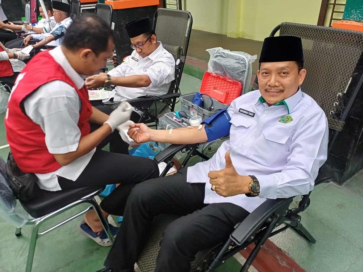 Meriahkan HAB ke 79 Kemenag, Kanwil Kemenagsu gelar aksi donor darah Meriahkan HAB ke 79 Kemenag, Kanwil Kemenagsu gelar aksi donor darah
