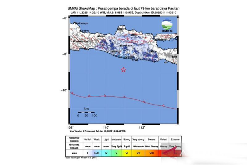 BMKG: Gempa dangkal di Pacitan dipicu aktivitas zona megathrust BMKG: Gempa dangkal di Pacitan dipicu aktivitas zona megathrust