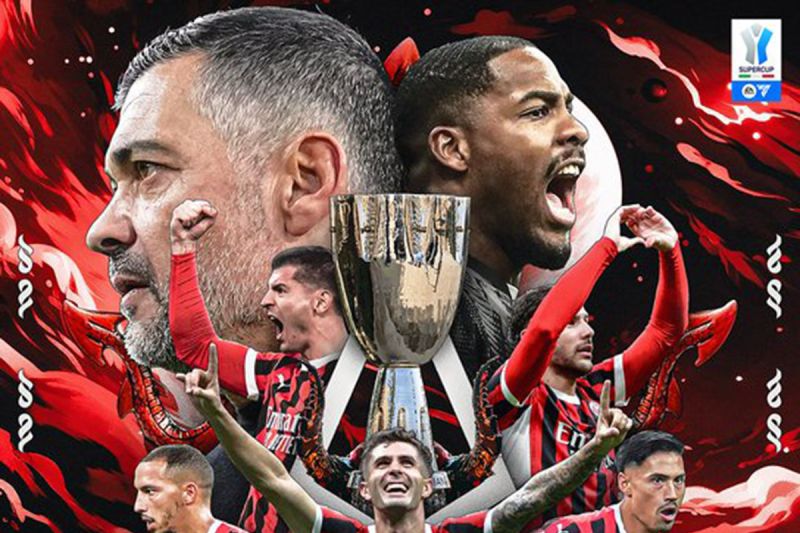Gol dramatis Tammy Abraham bawa AC Milan juara Piala Super Italia 2024 Gol dramatis Tammy Abraham bawa AC Milan juara Piala Super Italia 2024