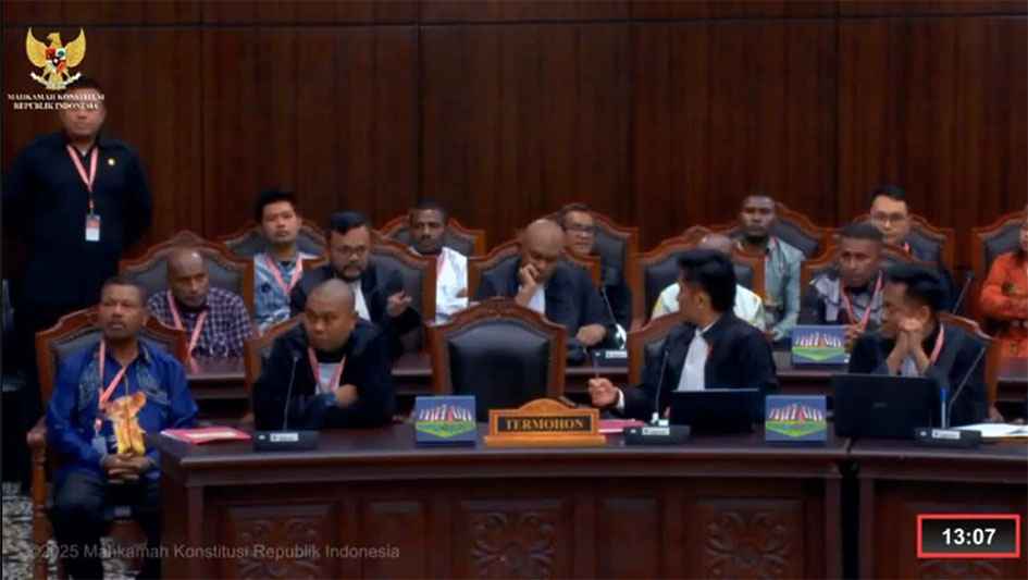Paslon Cabub Cawabub 03 Intan Jaya Papua gugat KPU lakukan PSU