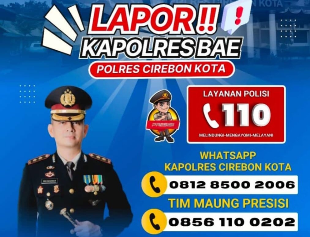 Kapolres Cirebon Kota hadirkan Lapor!! Kapolres Bae untuk respons cepat aduan masyarakat