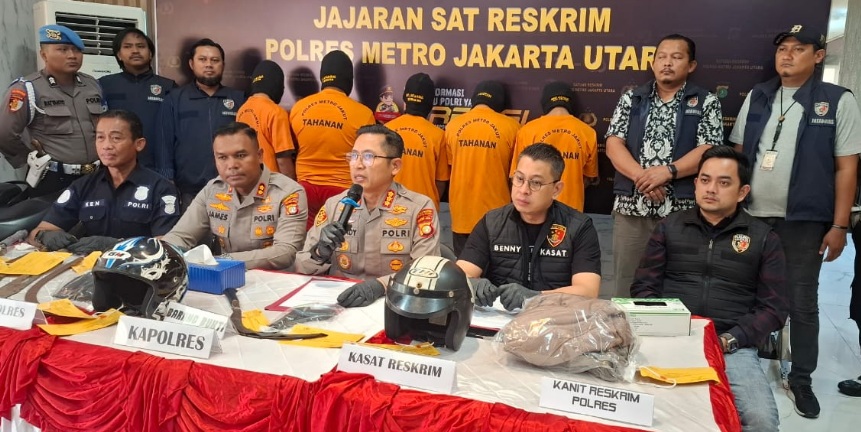 Polres Jakarta Utara amankan tujuh begal kendaraan bermotor Polres Jakarta Utara amankan tujuh begal kendaraan bermotor