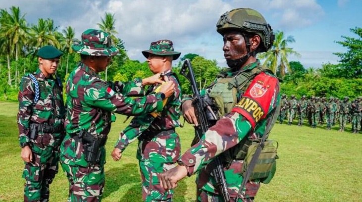 Yonif 733 Masariku Maluku kirimkan 450 personel ke perbatasan RI-PNG