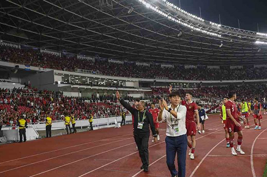 Shin Tae-yong ucapkan terima kasih untuk timnas Indonesia Shin Tae-yong ucapkan terima kasih untuk timnas Indonesia