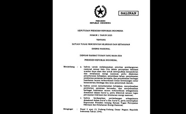 Presiden bentuk satgas percepatan hilirisasi dan ketahanan energi Presiden bentuk satgas percepatan hilirisasi dan ketahanan energi