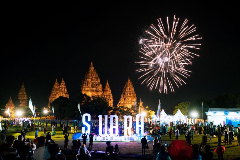 Malam tahun baru di Candi Prambanan masuk TOP New Years Eve dunia