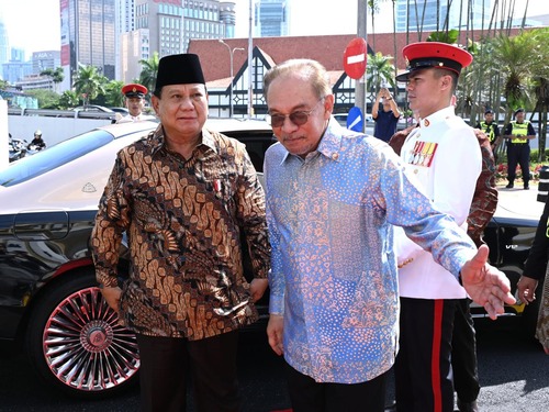 Prabowo berkunjung ke Malaysia bertemu PM Anwar Ibrahim