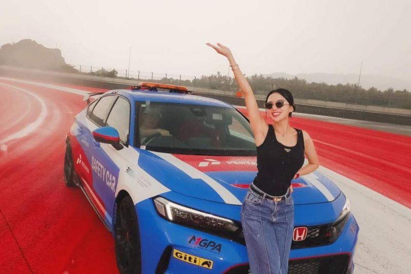 Sirkuit Mandalika pilihan destinasi wisata penyanyi Wika Salim Sirkuit Mandalika pilihan destinasi wisata penyanyi Wika Salim