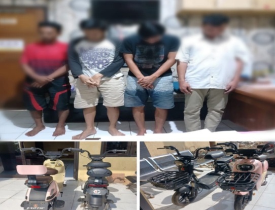 Polres Tegal Kota amankan empat pelaku penggelapan sepeda listrik Polres Tegal Kota amankan empat pelaku penggelapan sepeda listrik