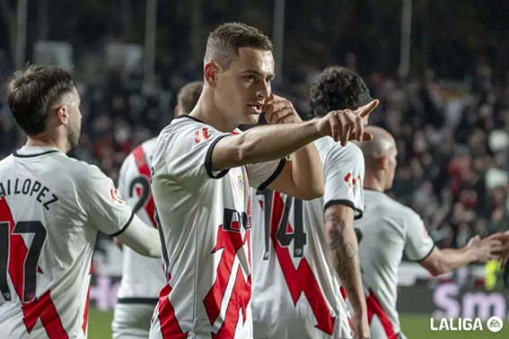 Rayo Vallecano tembus 10 besar klasemen sementara Liga Spanyol