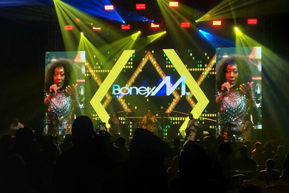 Boney M goyang penonton di Jakarta dalam Konser 50 Tahun Boney M goyang penonton di Jakarta dalam Konser 50 Tahun