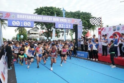 Ribuan peserta meriahkan Bhayangkara Sulut Run 2025 di Manado