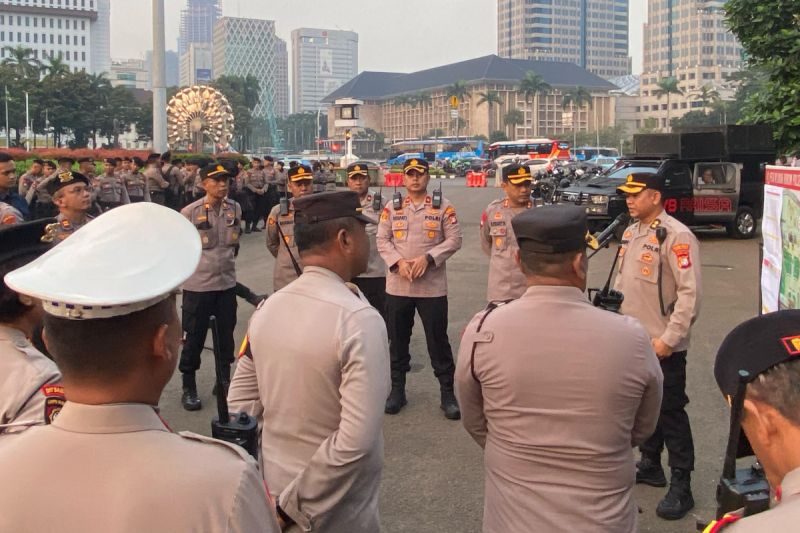 Polres Jakpus kerahkan 1.632 personel amankan demo ojol Polres Jakpus kerahkan 1.632 personel amankan demo ojol