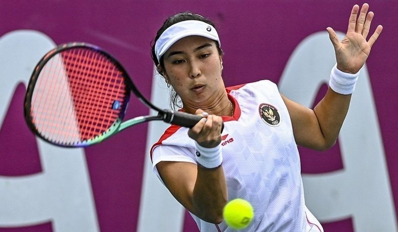 Turun di ganda campuran Wimbledon, Aldila melaju ke babak kedua
