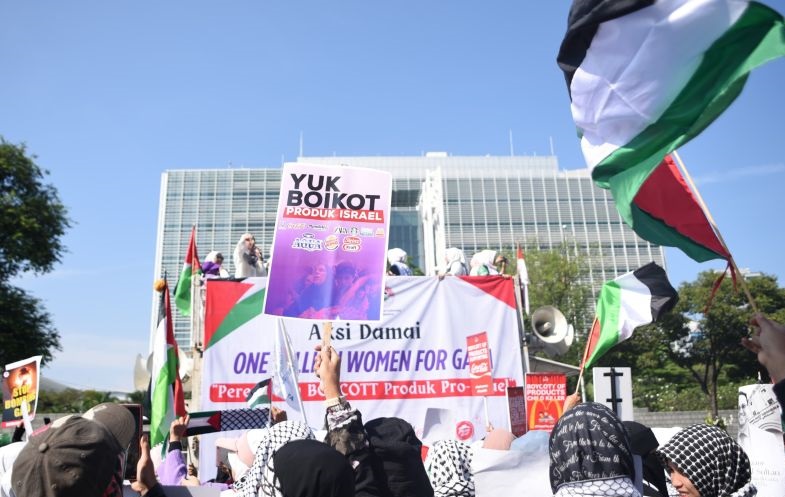 Aksi damai One Million Women for Gaza serukan boikot produk Israel