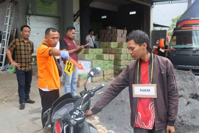 Polres Pamekasan lakukan rekonstruksi kasus penganiayaan kurir Polres Pamekasan lakukan rekonstruksi kasus penganiayaan kurir