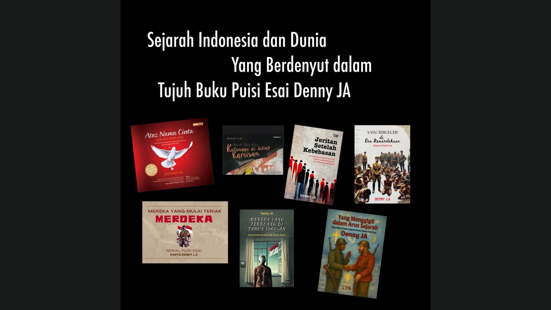 Denny JA luncurkan Heptalogi Puisi Esai: Menulis luka sejarah, mendengar suara yang terlupakan