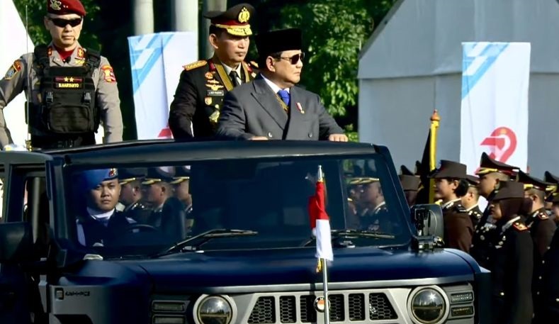 Presiden Prabowo pimpin upacara HUT Ke-79 Bhayangkara di Monas Presiden Prabowo pimpin upacara HUT Ke-79 Bhayangkara di Monas