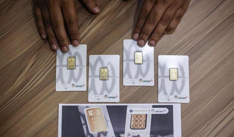 Harga emas Antam hari ini anjlok Rp17.000 ke Rp1,901 juta/gram