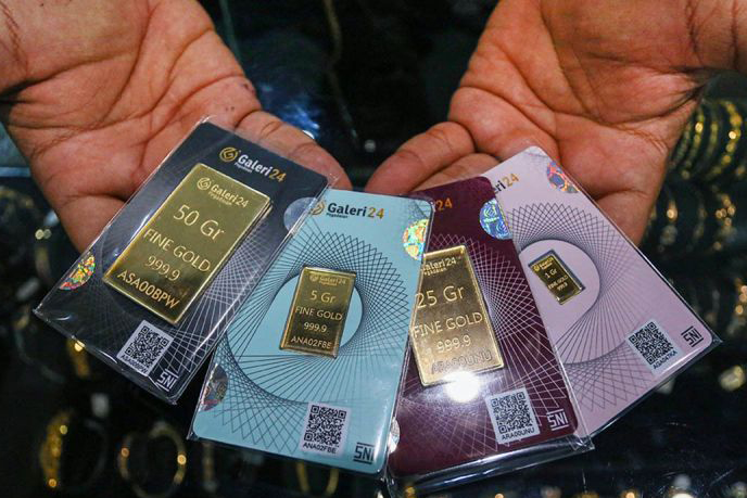 Harga emas Galeri24 dan UBS di Pegadaian hari ini stabil Harga emas Galeri24 dan UBS di Pegadaian hari ini stabil