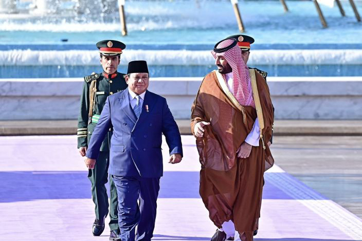 Presiden Prabowo undang Pangeran MBS melawat ke Indonesia Presiden Prabowo undang Pangeran MBS melawat ke Indonesia