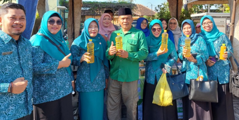 Dukung ketahanan pangan, LPNU Rembang turut andil di Pasar Tani Dintanpan