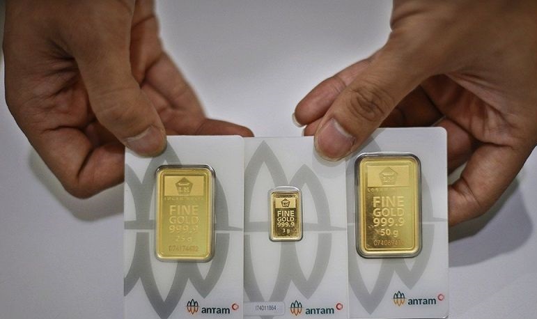 Harga emas Antam hari ini turun tipis Rp2.000 jadi Rp1,911 juta/gram