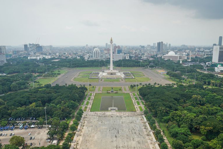 Kualitas udara Jakarta terburuk ketiga di dunia pada Minggu pagi