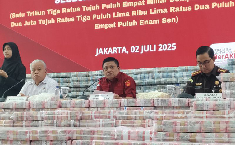 Kejagung sita Rp1,3 triliun dari 6 terdakwa korporasi kasus CPO Kejagung sita Rp1,3 triliun dari 6 terdakwa korporasi kasus CPO