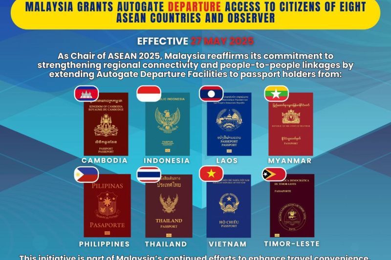 Malaysia komitmen beri akses autogate keberangkatan bagi warga ASEAN Malaysia komitmen beri akses autogate keberangkatan bagi warga ASEAN