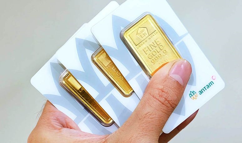 Harga emas Antam hari ini turun Rp7.000 ke angka Rp1,901 juta/gram